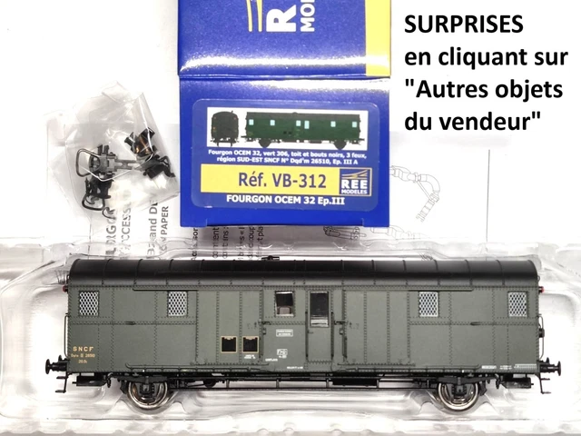 Wagon Fourgon OCEM 32 - Ree Modeles VB311, époque III, HO (1/87)