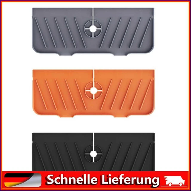 Asslye Matte f? Waschbecken, Spritzschutz, Wasserf?ger, Trocknungspads f? K?he,