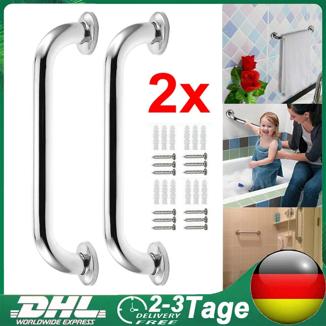 Haltegriff EDELSTAHL Badgriff Haltestange Wannengriff Dusch Wandgriff Duschgriff