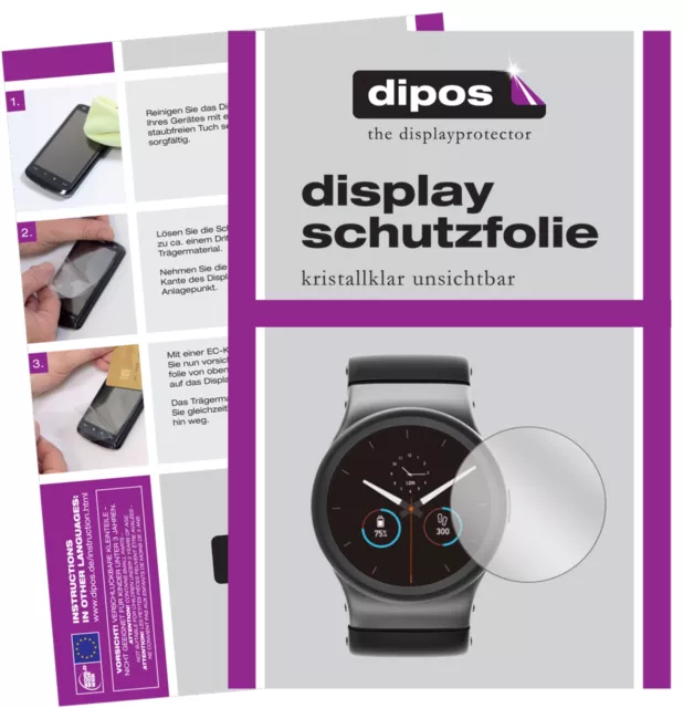 6x Schutzfolie für Uhr 23 mm Durchmesser klar Displayschutzfolie Folie Display