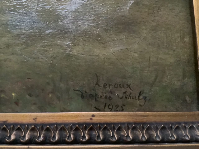 ANCIEN TABLEAU SIGNÉ Huile sur toile signé et daté EUR 80,00 - PicClick FR