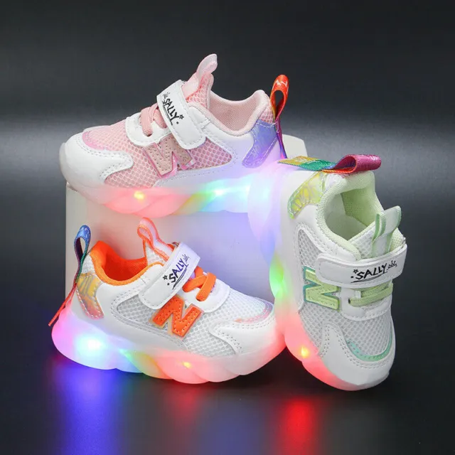 Scarpe da ginnastica bambine bambine bambini si illuminano scarpe da ginnastica luminose LED flash