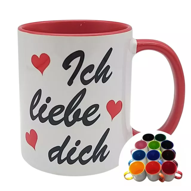 Tasse Ich liebe dich Kaffeetasse Kaffeebecher Geschenk Valentinstag Love