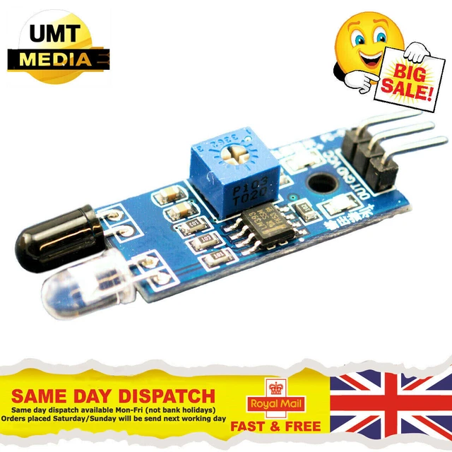 OBSTACLE AVOIDANCE IR Sensor Infrared Photoelectric Module Arduino ...