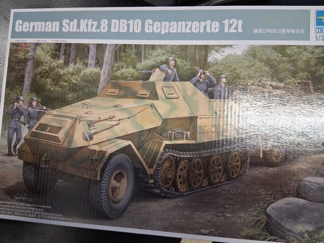 Trumpeter 01584 – Maquette Sd.Kfz.8 Blindé 12t – Kit Détaillé Pour Modélisme Dès 14 Ans