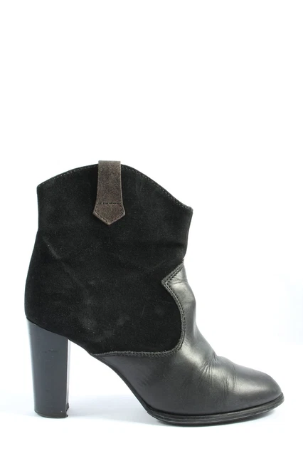 PIER ONE Bottines à fermeture éclair Dames T 39 noir style décontracté