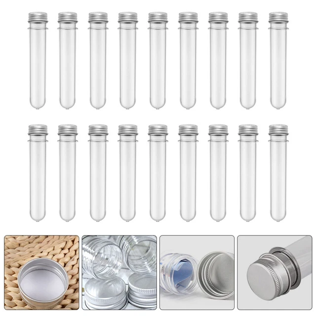 50 Pcs Animal De Compagnie Bouteille Flacon Tube À Essai Tubes Sanguin