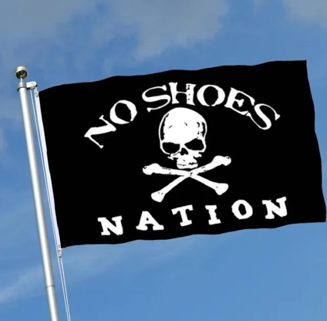 No Shoes Nation Pirate Flag 3’X5’ Double Sided- New 🏴‍☠️