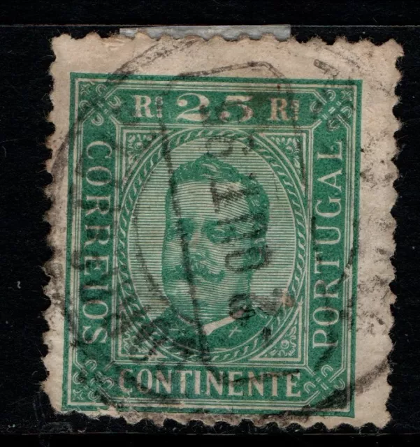 Portugal 1892 King Luis 25r green SG275 Used