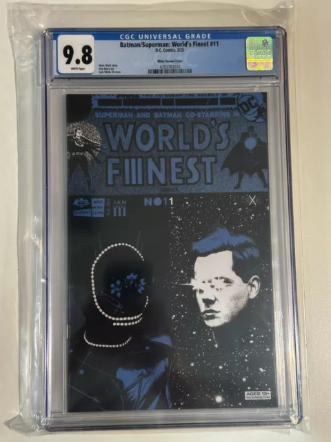 Batman/Superman World's Finest #11🎸CGC 9.8 MINT🎸Jack White Variant🎸FREE SHIP
