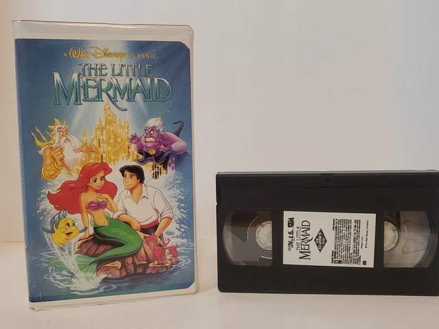 WALT DISNEY'S THE Little Mermaid 1990 VHS Black Diamond Classic Banned