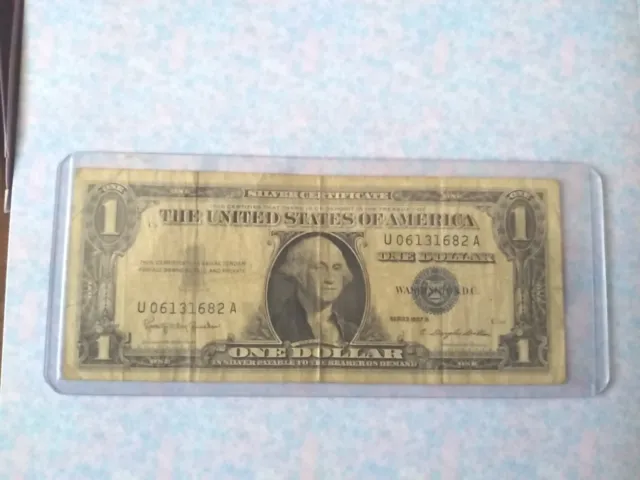 One Dollar 1957B Silver Certificates