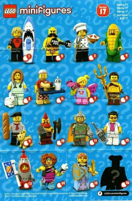 Lego minifigures 71018 série 17 Neuve sachet fermé NEW SEALED PACK