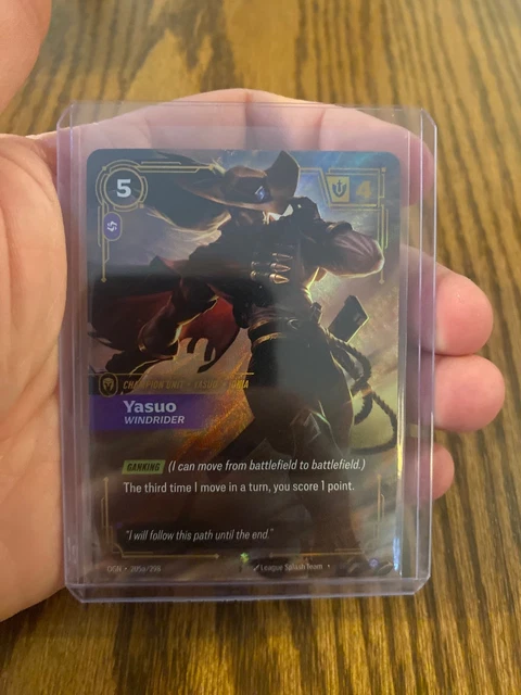 YASUO WINDRIDER - Riftbound TCG League of Legends (205a/298) £10.88 ...