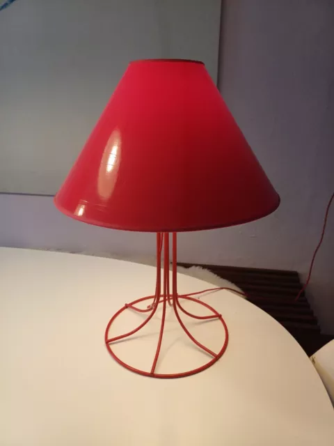 Memphis Drahtgestell Tischlampe 80 ies Design