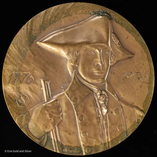 New York State American Revolution Bicentennial Bronze Medal Medallic Art Co.