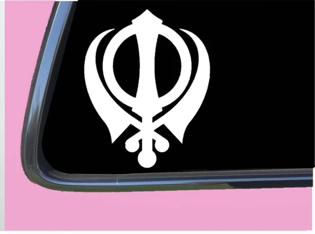 Buy Khanda Sikhism Symbol Vinyl Decal Sticker Online