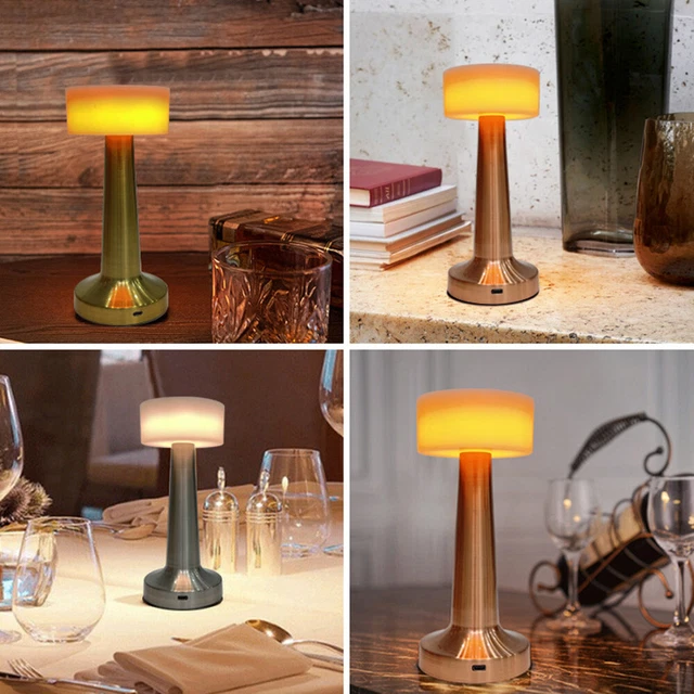 Modern LED Table Lamp Rechargeable Dimmable Bar Touch Night Light ​Cordless