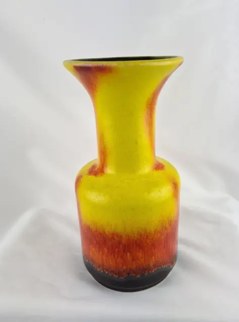 Sehr dekorative Jasba Keramik Vase Laufglasur 70er Jahre Design