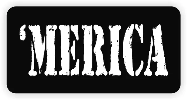 MERICA Hard Hat Sticker Decal Funny Label Welding Motorcycle Helmet America