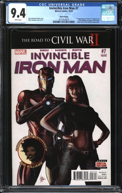 Invincible Iron Man (2015) #7 Third Printing CGC 9.4 NM