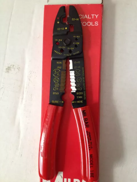 Milbar 18E Wire Cutter Crimper Stripper Pliers