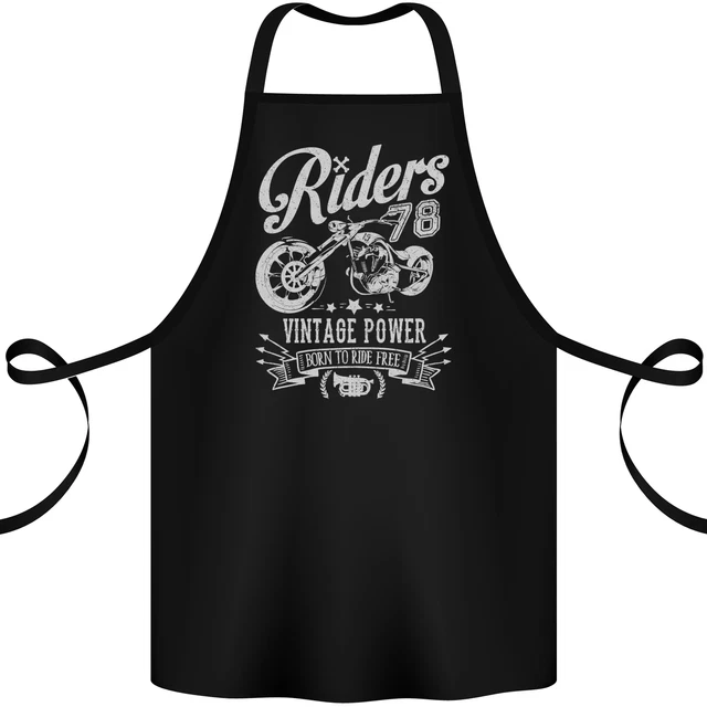 Riders 78 Motorcycle Motorbike Biker Cotton Apron 100% Organic