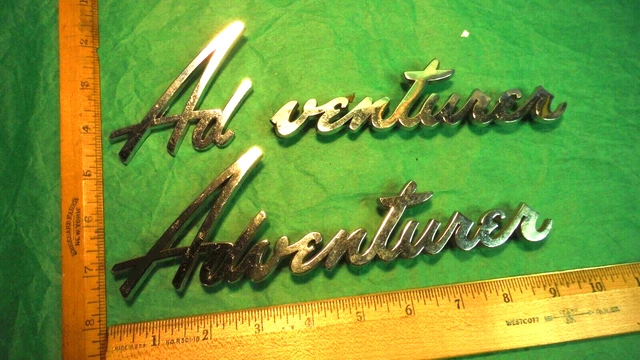 BG55 Dodge Sweptline Adventurer Fender Emblems Vintage 1970 DODGE D-100 PICKUPS