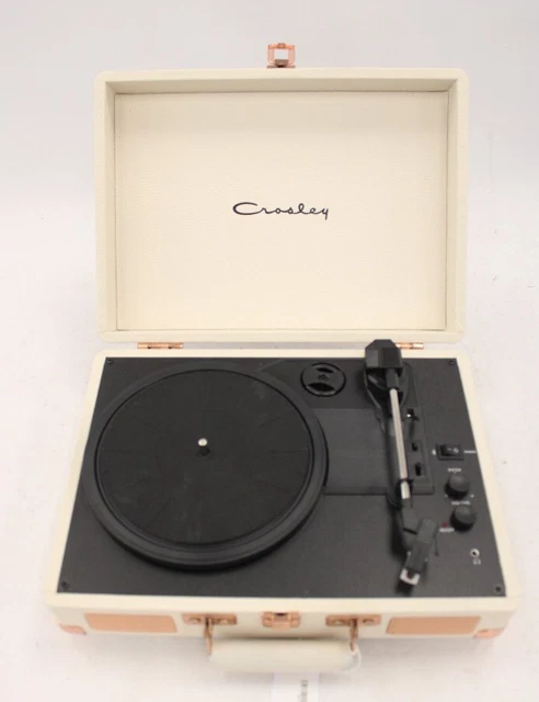 Turntable Briefcase CROSLEY CR8005U-UC4 3-SPEED Record Player Turntable Briefcase - SB4 £9. ...