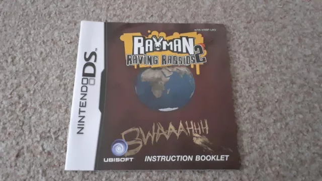 Nintendo ds booklet instructions manual rayman raving rabbids 2