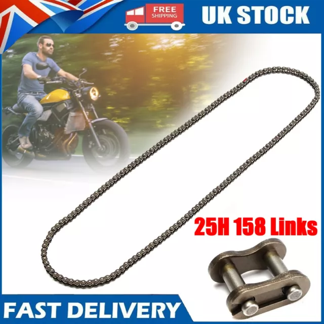 25H 158L Chain w Spare Master Link 47cc 49cc Mini Moto Dirt Pocket Bike ATV Quad