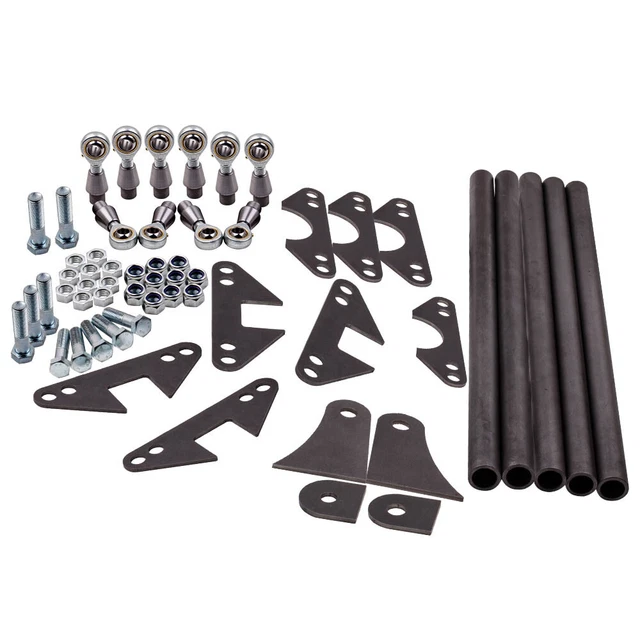 WELD ON PARALLEL 4 Link Suspension Kit Hot Rod Rat Truck 5 Bars