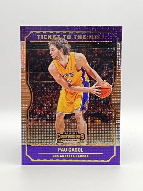 2022-23 Contenders Basketball Pau Gasol Ticket to the Hall #7 Lakers