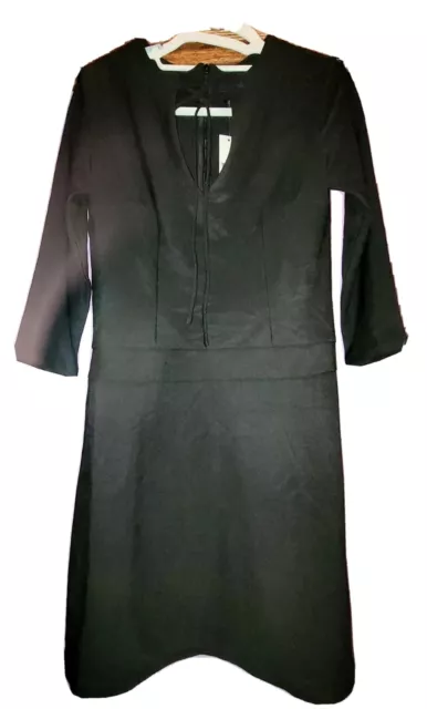 VOK Black 3/4 sleeve dress women's fashion  BNWT SZ8