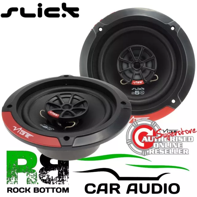 Vibe SLICK6-V7 17cm 480 Watts Pair 2-Way Coaxial Car & Van Door Shelf Speakers