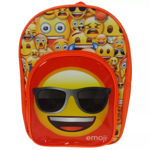 Kids Emoticon School Bag Smilies Rucksack Backpack Smiley Face