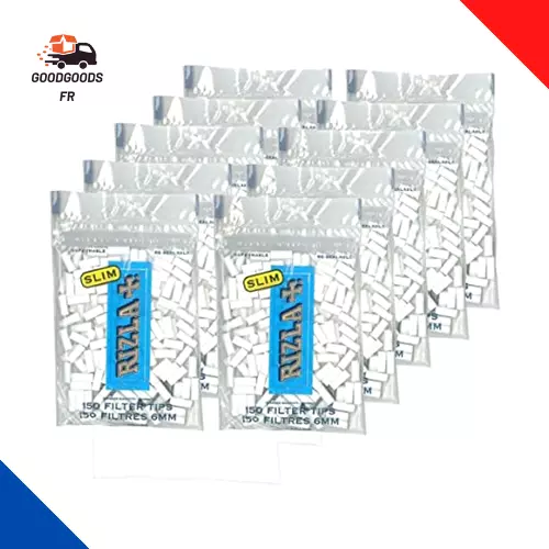 Lot De 10 Sachets De 150 Filtres Slim RIZLA+