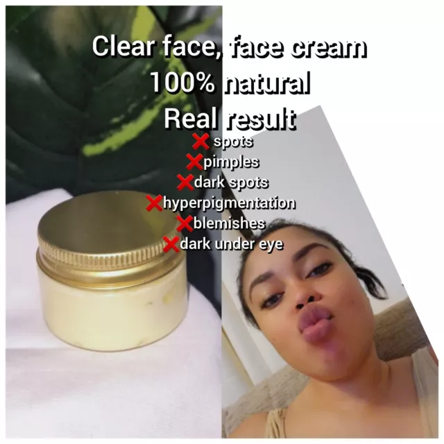 Diamond Clear Face, crema facial limpia piel hermosa. blanqueamiento. NO MÁS MANCHAS OSCURAS