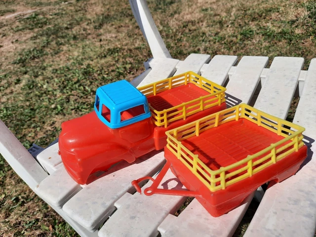 Tracteur Porsche Jouet Bazar – Plastique Soufflé 18 Cm Années 60 NEUF