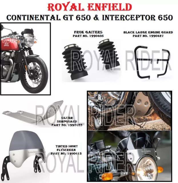 Paquete Combinado De Accesorios Royal Enfield De 4 Para Continental Gt 650...