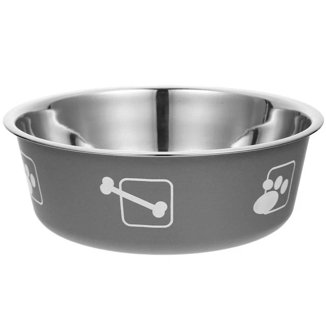Pet Food Feeder Stainless Steel Dog Bowl Stainless Steel Water Dispenser Metal
