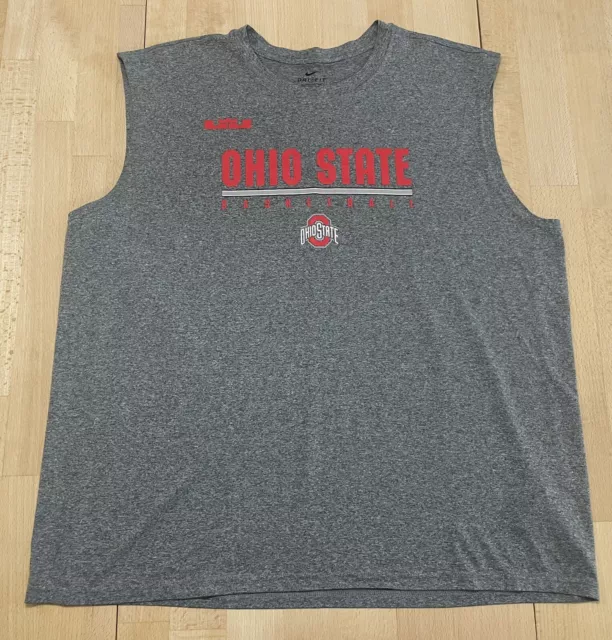 OHIO STATE BASKETBALL Nike Sleeveless Dri-fit T-shirt Size XXL $5.99 ...