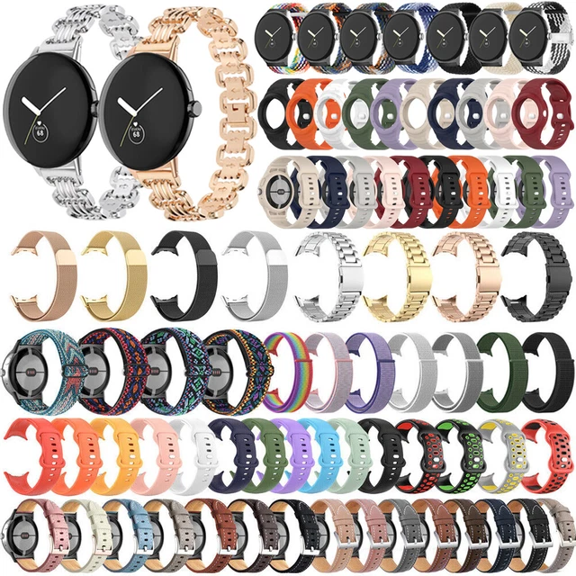 For Google Pixel Watch 1/2 Strap Stainless Steel Sport Silicone Nylon Watch Band