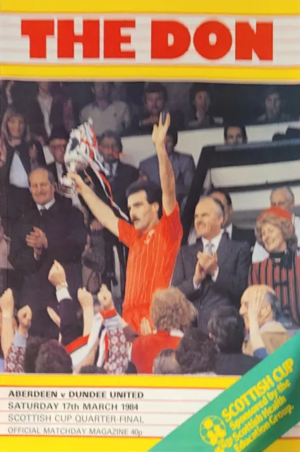 Aberdeen v Dundee United,  Scottish Cup Quarter Final 1984