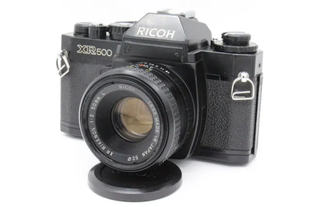 Ricoh XR500 35mm SLR Film Camera with XR Rikenon 50mm F/2 L From Japan
