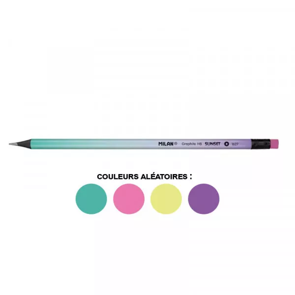 Crayon papier - STABILO Swano pastel- 6 crayons graphite HB - coloris  pastel assortis