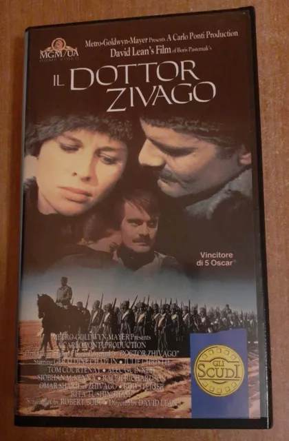 VHS Il Dottor Zivago. Omar Sharif e Julie Christie.  David Lean. MGM /UA