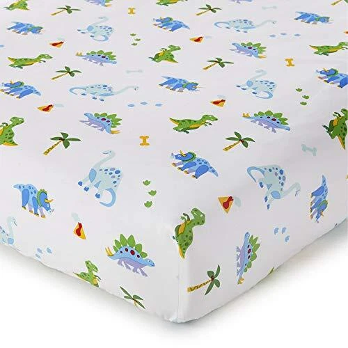 Wildkin Kids 100% Cotton Fitted Crib Sheet for Boys and Girls Crib Sheets Mea...