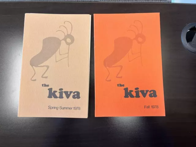 "The Kiva" Journals of Indian Culture & History - 2 Issues from 1978