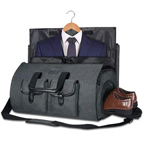 Carry-on Garment Bag Large Duffel Bag Suit Travel Bag Weekend Bag Flight Black